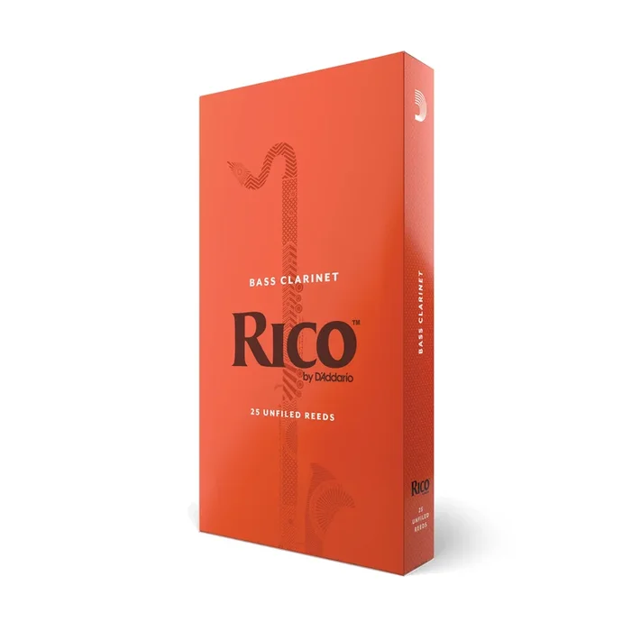 Rico by D’Addario Bass Clarinet Reeds, Strength 3, 25 Pack