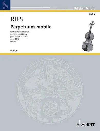 Ries: Perpetuum Mobile Op.34 (violin & piano)