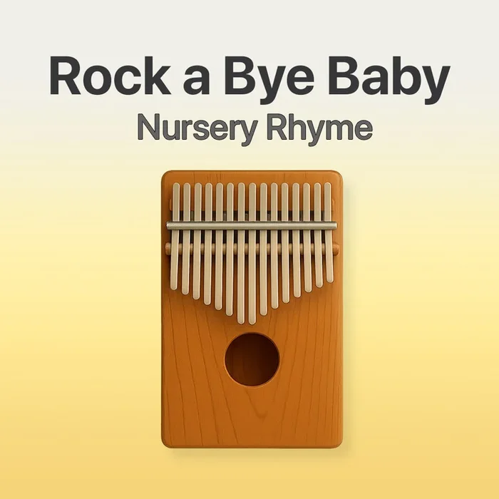 Rock a bye baby – 17 Note Kalimba tab