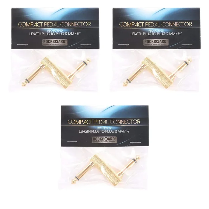 Rockgear N-Connector, 63 mm, Gold 3 Pack Bundle
