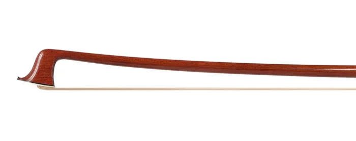 ROGER LOTTE silver violin bow, round Pernambuco stick, circa 1975, FRANCE, 59.4 grams, Raffin certificate