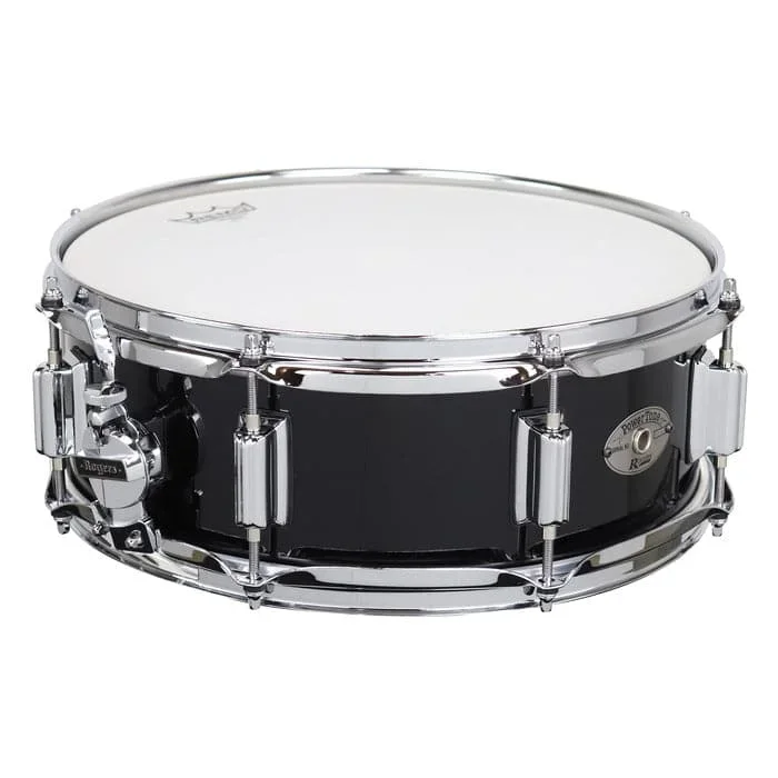 Rogers Powertone Wood Shell Snare Drum 14×5 Piano Black