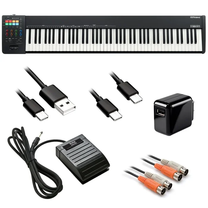 Roland A-88MKII MIDI Keyboard Controller BONUS PAK