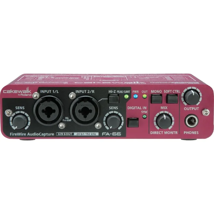 Roland Edirol FA66 24Bit/192kHz FireWire Audio Interface