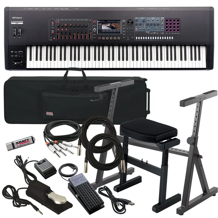 Roland Fantom 8 EX Workstation Keyboard STAGE RIG