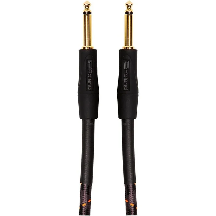 Roland Gold Series 1/4″” Straight/Straight Instrument Cable 15ft Black