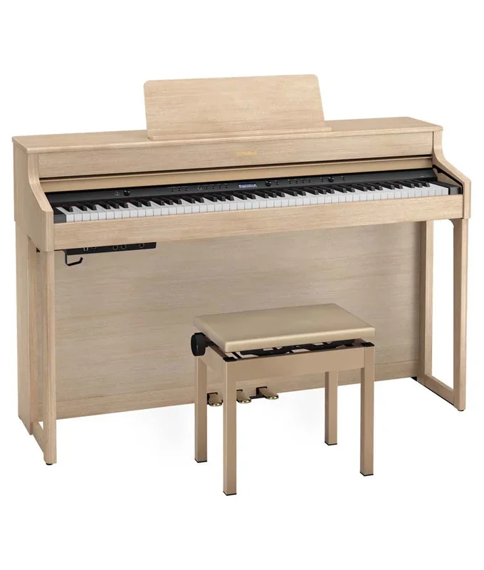 Roland HP702 Digital Piano Kit w/ Stand and Bench – Light Oak