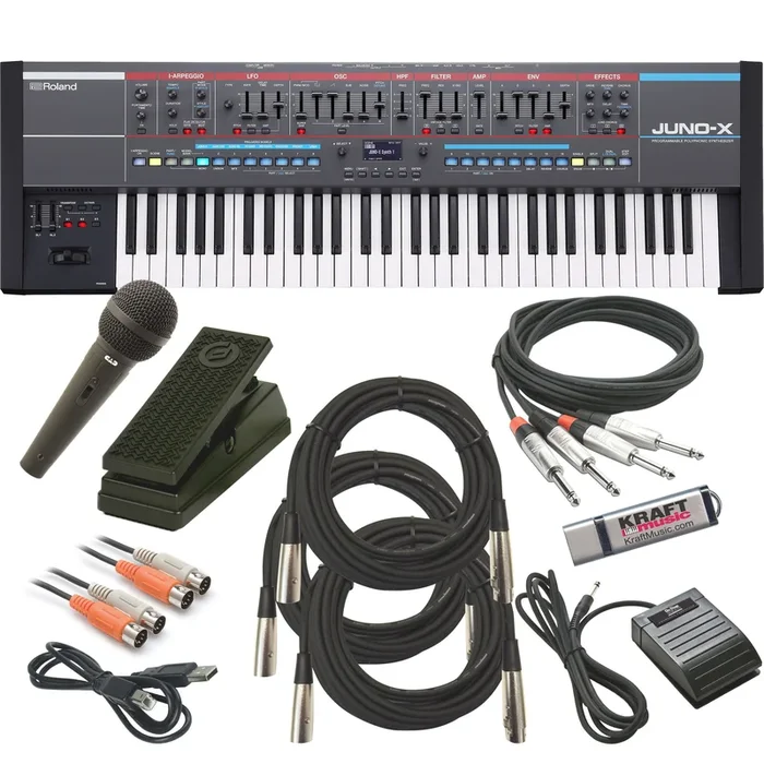 Roland Juno-X 61-Key Programmable Polyphonic Synthesizer CABLE KIT