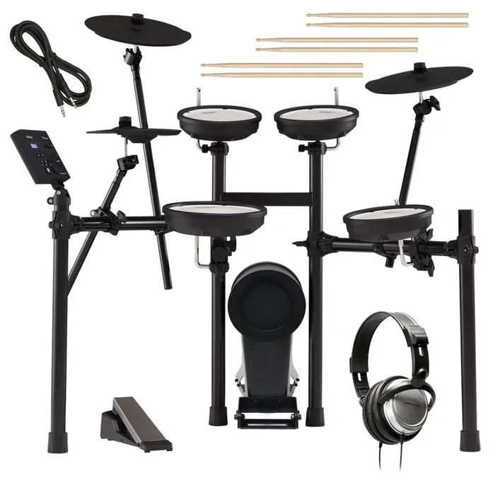 Roland TD-07KV V-Drums Electronic Drum Set BONUS PAK
