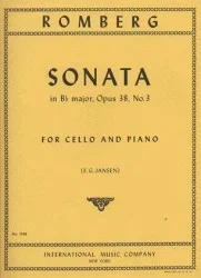 Romberg (Jansen): Sonata No.3 in Bb Major, Op.38 (cello & piano)
