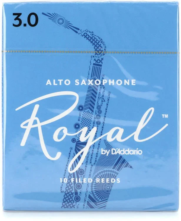 Royal by D’Addario Alto Sax Reeds, Strength 3, 10-pack – RJB1030