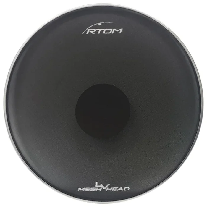 RTOM Black Mesh Bass Drumhead 20″