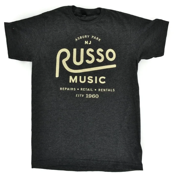 Russo Music ‘Asbury Park 1960 Logo’ T-Shirt – Heather Graphite