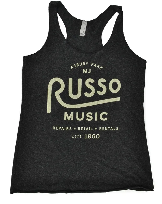 Russo Music ‘Asbury Park’ Racer Back Tank Top – Heather Graphite