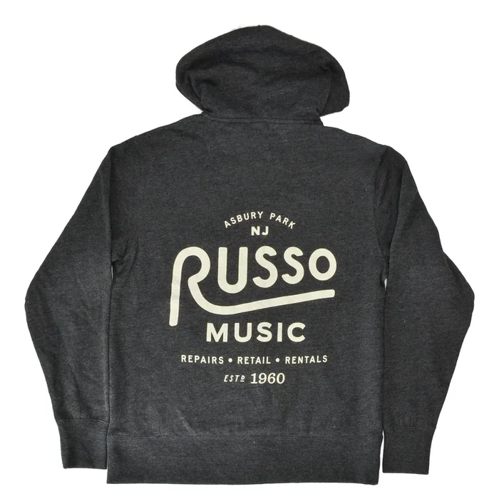 Russo Music Asbury Park 1960 Logo Hoodie – Charcoal Heather