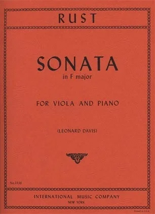 Rust, F.W.: Sonata in F Major (viola & piano)