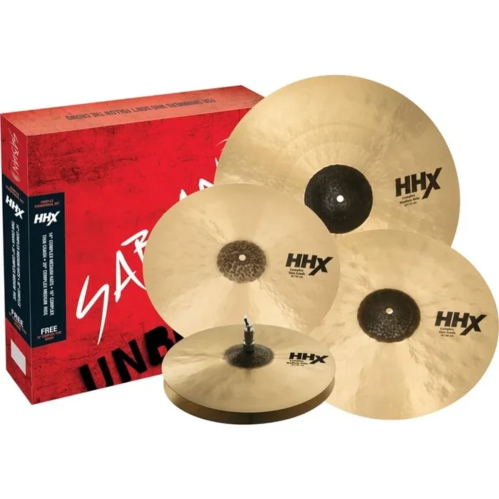 Sabian HHX Complex Promotional Cymbal Set 14/16/20 w/FREE 18″