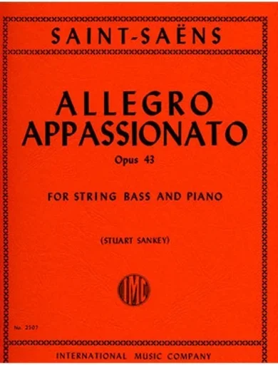 Saint-Saens, Camille (Sankey): Allegro Appassionato OP.43 (bass & piano)