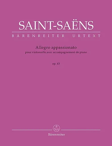 Saint-Saens, Camille (urtext): Allegro Appassionato for Violoncello with Piano, op. 43, Barenreiter