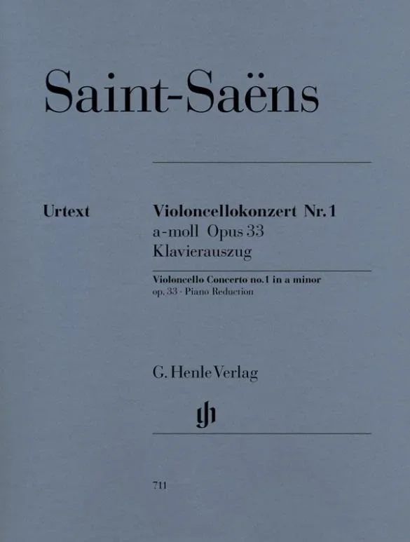 Saint Saens, Concerto in A Minor Op. 33 No. 1 for Cello and Piano (Henle)