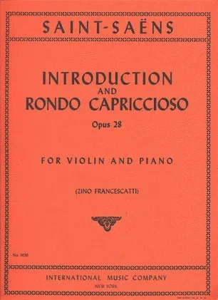Saint-Saens (Francescatti ed): Introduction & Rondo Capriccioso (violin) IMC