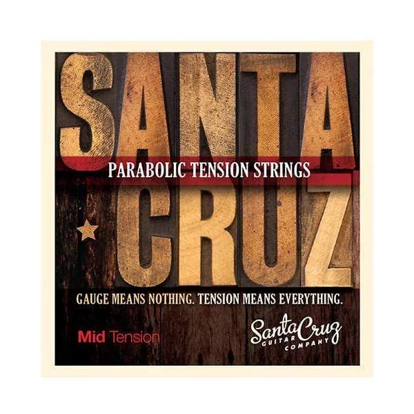 Santa Cruz Parabolic Tension Acoustic Guitar Strings Mid Tension