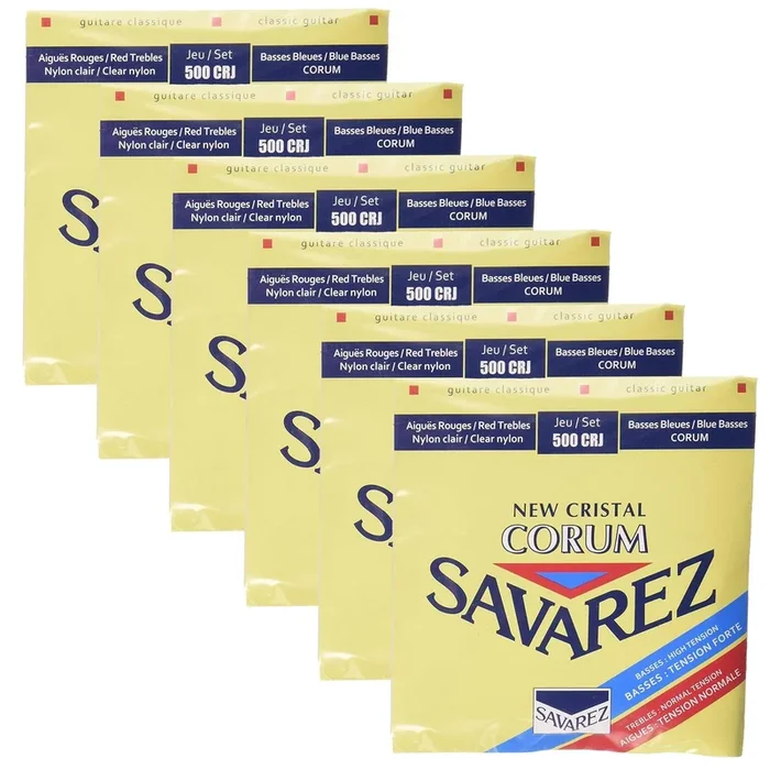 Savarez 500CRJ Cristal Corum High Tension (6 Pack Bundle)