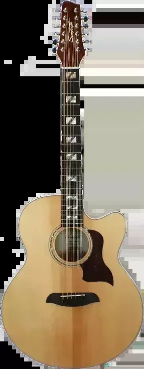 Sawtooth ST-MPL-AEJC-12 Jumbo Acoustic Electric 12-String Guitar, Solid Spruce Top