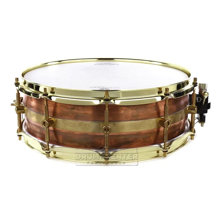 Schagerl Persephone Snare Drum 14×5 Copper, Raw