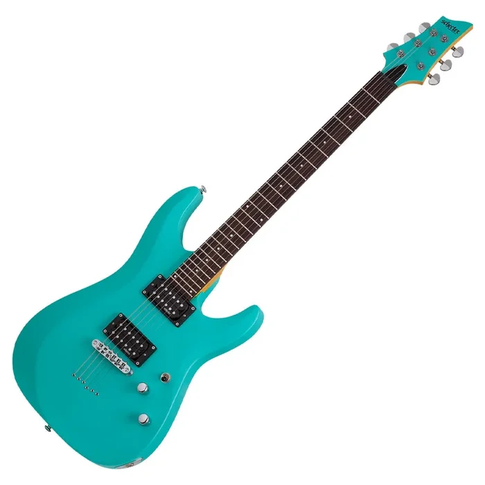 Schecter C-6 Deluxe Series Electric Guitar – Satin Aqua