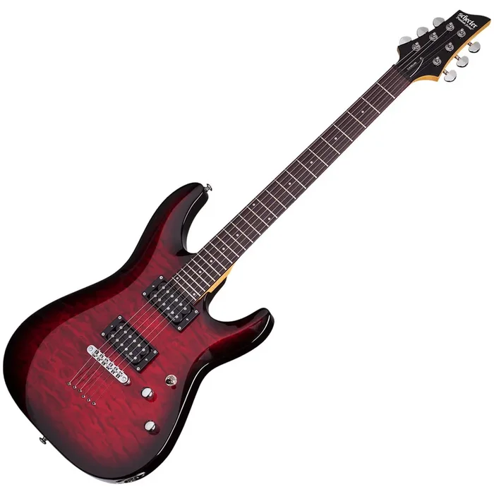Schecter C-6 Plus Series Electric Guitar – See Thru Cherry Burst
