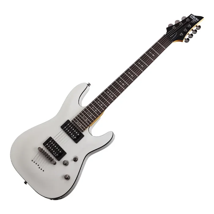 Schecter Omen-7 Series Electric Guitar – Vintage White