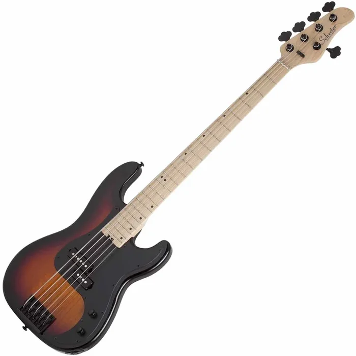 Schecter P-5 5 String Bass Guitar – 3 Tone Sunburst