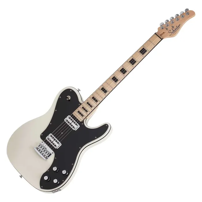 Schecter PT Fastback Series Retro Telecaster Style Electric Guitar – Olympic White