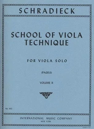 Schradieck (Pagels): School of Viola Technique Vol.2