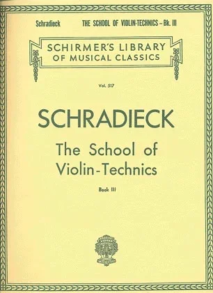 Schradieck: School of Violin Bk.3-Different Modes of Bowing SCHIRMER