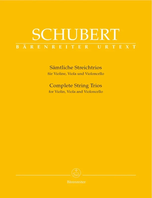 Schubert, Franz (Aderhold): Complete String Trios (violin, viola, cello) Barenreiter