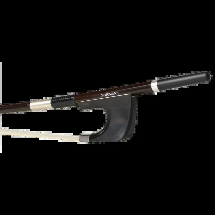 Schumann Ipe Wood Double Bass Bow Silver Mounted German 3/4
