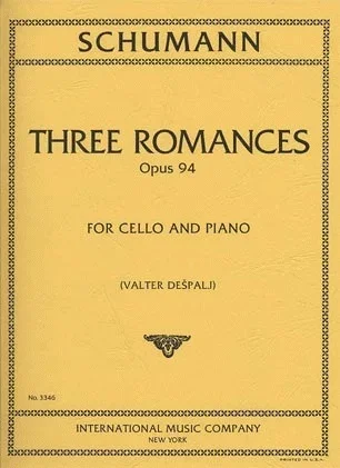 Schumann, Robert (Despalj): 3 Romances (Cello & piano) IMC