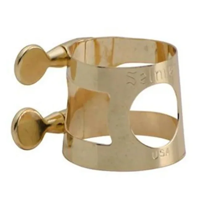 Selmer #1739 – Soprano Saxophone Ligature – Lacquer Gold Finish