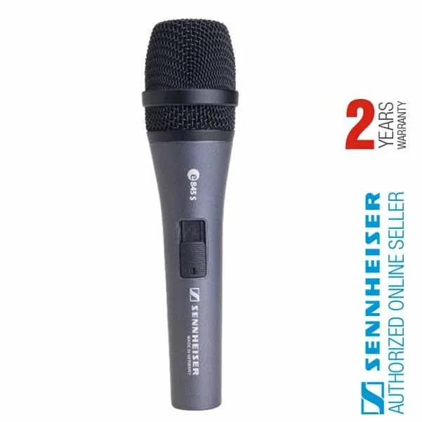 Sennheiser e845S Supercardioid Handheld Dynamic Microphone with On/Off Switch