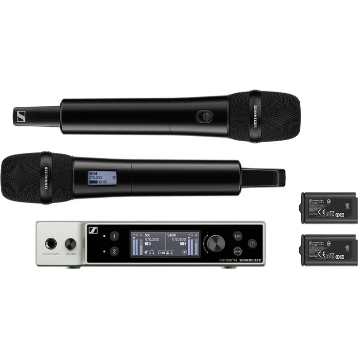 Sennheiser EW-DX 835-S Set Dual Handheld Microphone System – V5-7 Band