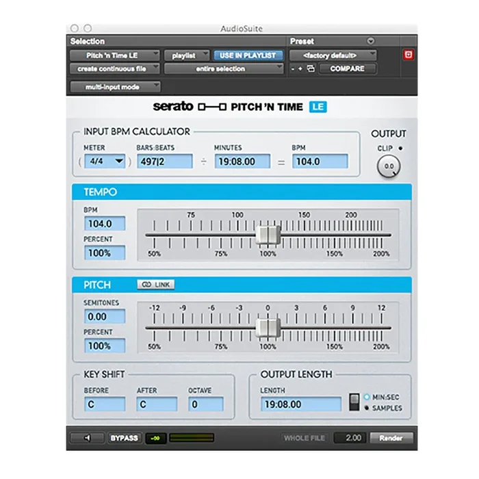 Serato Pitch ‘N Time LE 3.0 Time Stretching and Pitch-Shifting Software