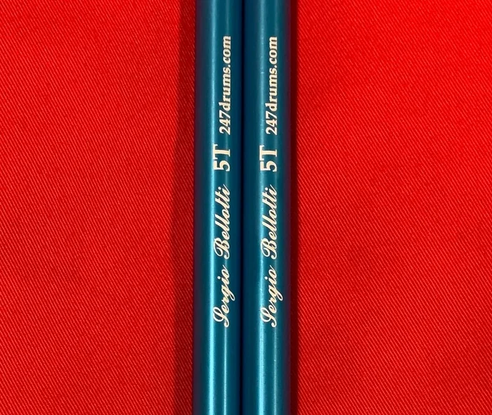 Sergio Bellotti Metal Practice Sticks 5T by 247drums (Made in the USA)- FREE SH WORLDWIDE