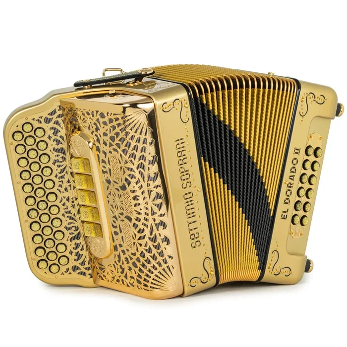 Settimio Soprani El Dorado II 5 Switch Accordion FBE Gold with Black