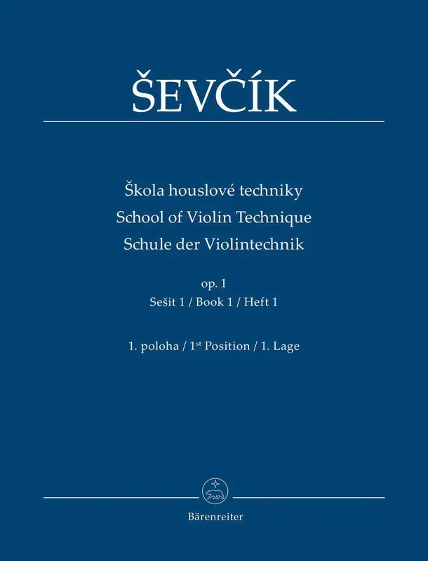 Sevcik, Op. 1 Part 1 for Violin (Barenreiter)