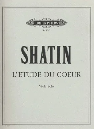 Shatin: L’Etude du coeur (viola)