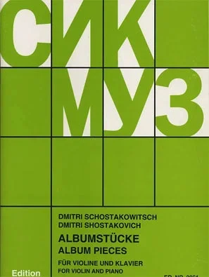 Shostakovich, Dmitri: Albumstucke 8 Easy Pieces-Sikorski edition (violin & piano)