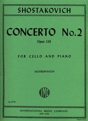 Shostakovich, Dmitri: Cello Concerto No.2 Op.126 (cello & piano) IMC