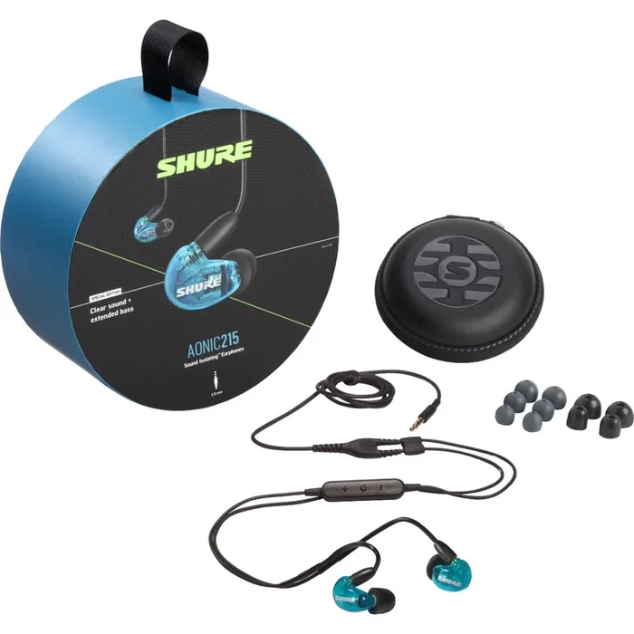Shure AONIC 215 Sound Isolating Earphones – Blue